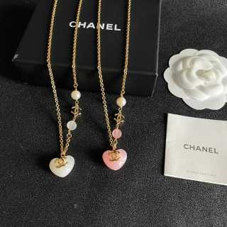 Chanel Pearl Heart Pendant Necklace – Elegant Luxury Fashion Jewelry