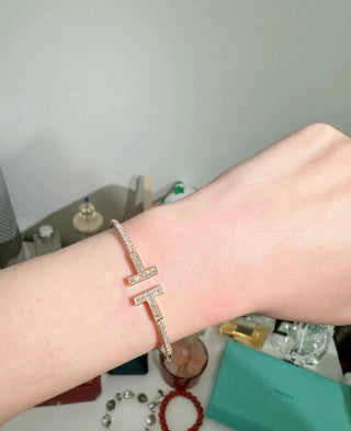 Tiffany T Diamond Wire Bracelet – Elegant Luxury Fine Jewelry