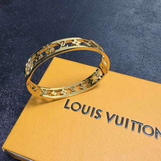 Louis Vuitton Monogram Cutout Cuff Bracelet