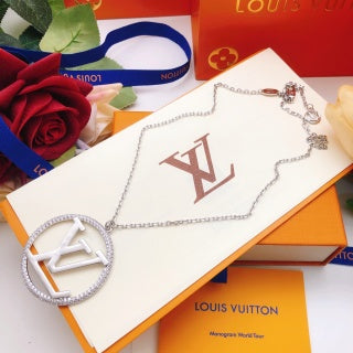 Louis Vuitton Circle Signature Pendant Necklace