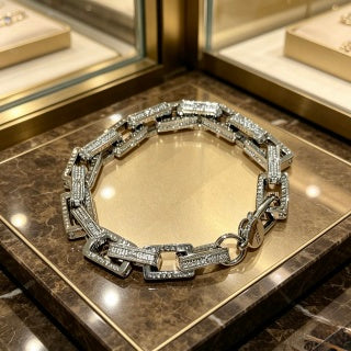 Bvlgari Serpenti Geometric Diamond Bracelet – Modern Italian Luxury Jewelry